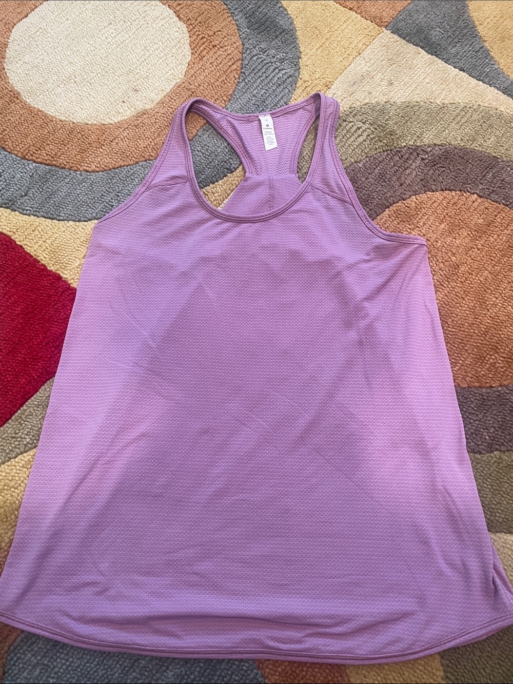 lululemon athletica Lavender Racerback Performance Tank, Sz 6, Athleisure, Flowy